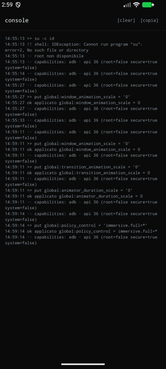 androset — console